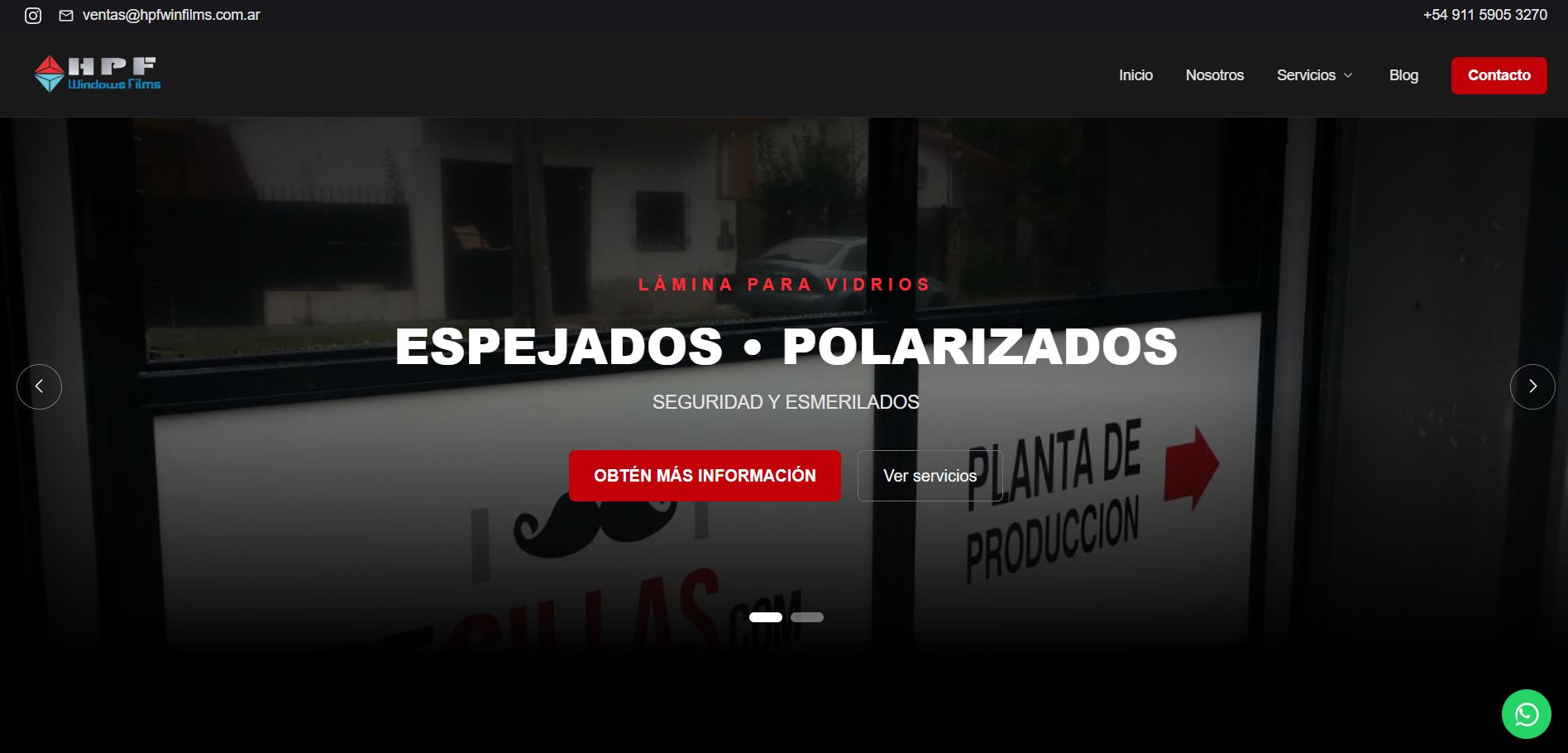 Sitio web de HPF